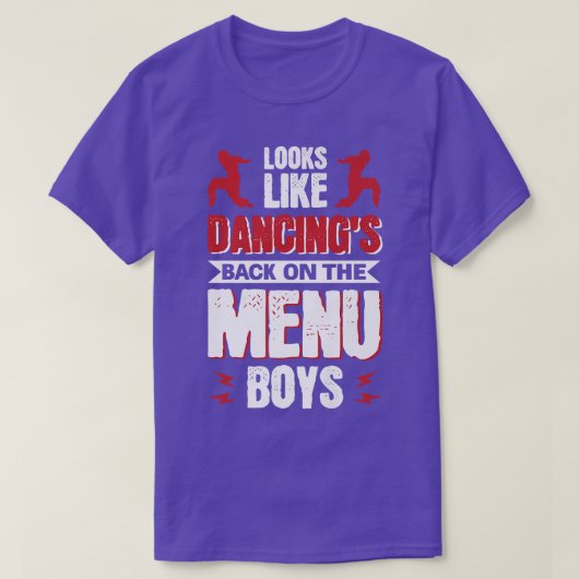T-shirt On dirait Dancing's Back On the Menu Boys Premium (Design devant)