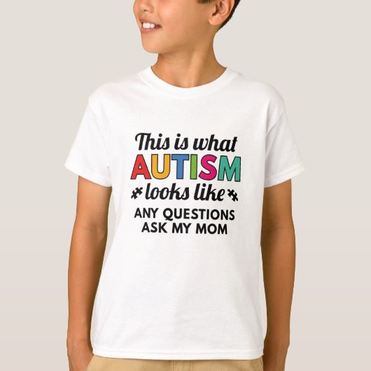 T-shirt On dirait l'autisme (Devant)