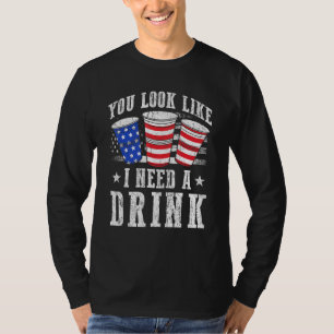 T-shirt On Dirait Que J'Ai Besoin D'Un Verre Rouge Blanc E