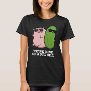 T-shirt On est un peu un chaton à cochon amusant jeu de mo