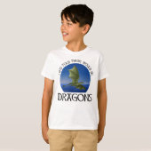 T-shirt On m'a dit qu'il y aurait des dragons (Devant entier)