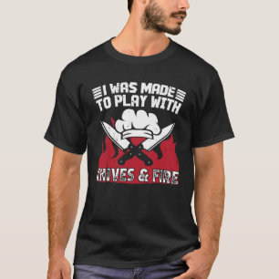 T-shirt On m'a fait jouer avec les couteaux et le feu