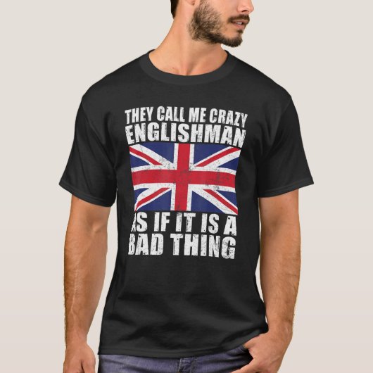 T-shirt On m'appelle fou Anglais comme si c'était mal (Devant)
