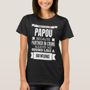 T-shirt On M'Appelle Papou Grèce Grandpa