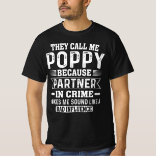 T-shirt On M'Appelle Partenaire Poppy Dans La Fête des pèr