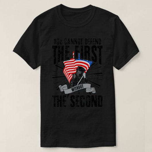 T-shirt On Ne Peut Défendre Le Premier Sans Le Second (Design devant)