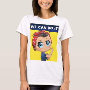 T-shirt On Peut Le Faire ! Chibi Girl Rosie