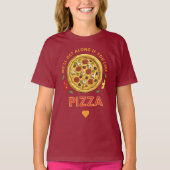 T-shirt On s'entend si tu aimes le slogan de pizza (Devant)