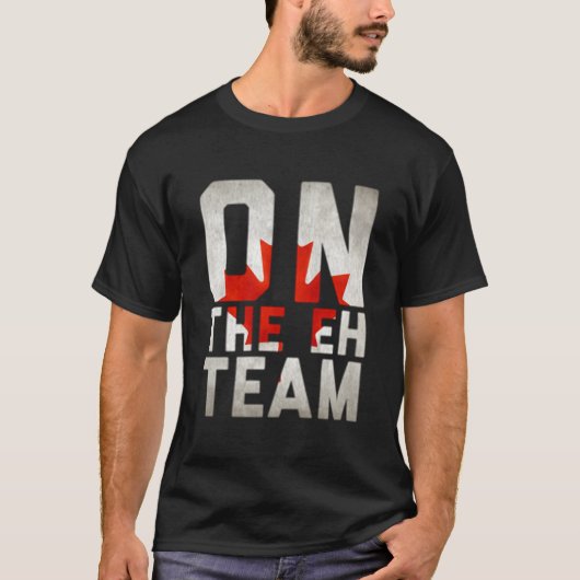 T-shirt On The Eh Team Canadian Flag (Devant)