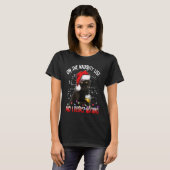 T-shirt On The Naughty List And I Regret Nothing Black Cat (Devant entier)