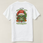 T-shirt On The Naughty List And I Regret Nothing Skull (Design dos)