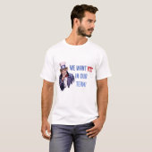T-shirt On Veut Que Vous Soyez Dans L'Équipe Oncle Sam, (Devant entier)