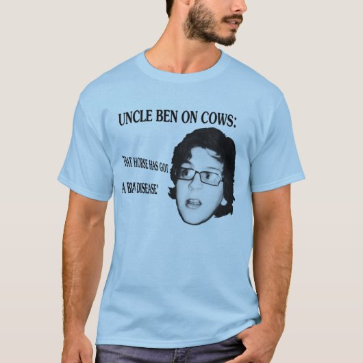T-shirt Oncle Ben sur des vaches (Devant)