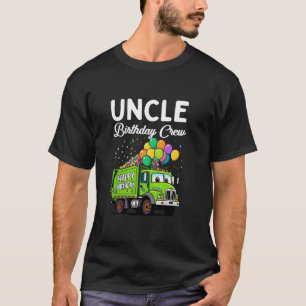 T-shirt Oncle Birthday Crew Boys Garbage Truck Famille Ann