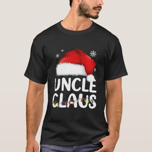 T-shirt Oncle Claus Chemise Noël Pyjama Famille Correspond (Devant)