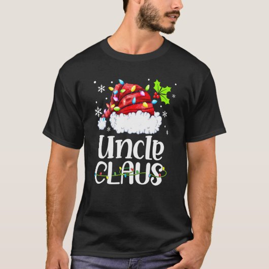 T-shirt Oncle Claus Gnome Joyeux Noël Noël Noël Noël Noël  (Devant)