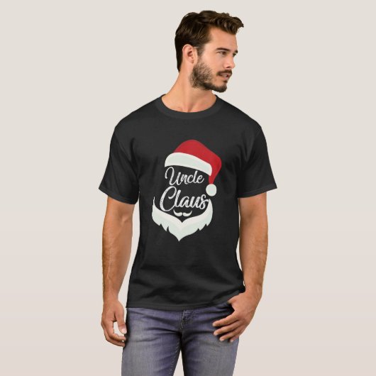 T-shirt Oncle Claus Noël Funny Pyjamas Costume Père Noël (Devant entier)