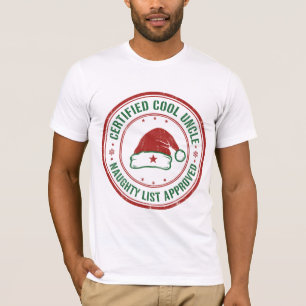 T-shirt Oncle Cool Certifié – Liste Vilain Approuvée Gru
