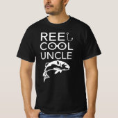 T-shirt Oncle Cool Reel - oncle de pêche Père pas-pas (Devant)