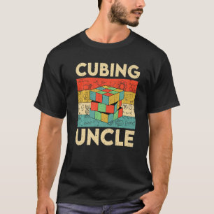 T-shirt Oncle cubique vintage Speedcubing Math