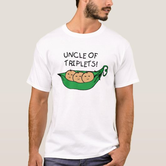 T-shirt Oncle de cosse de triplets (Devant)