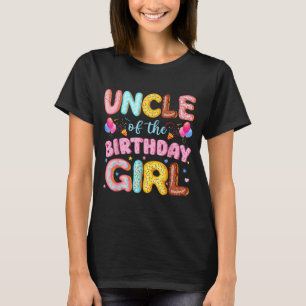T-shirt Oncle de la fille d'anniversaire fait une fête d'a
