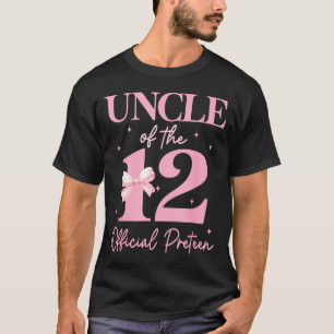 T-shirt Oncle de la fille officielle de 12 ans qui fête se
