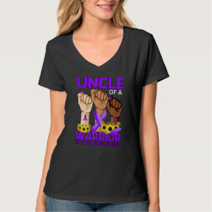 T-shirt Oncle De La Main D'Un Guerrier Hemiplegia Enfance