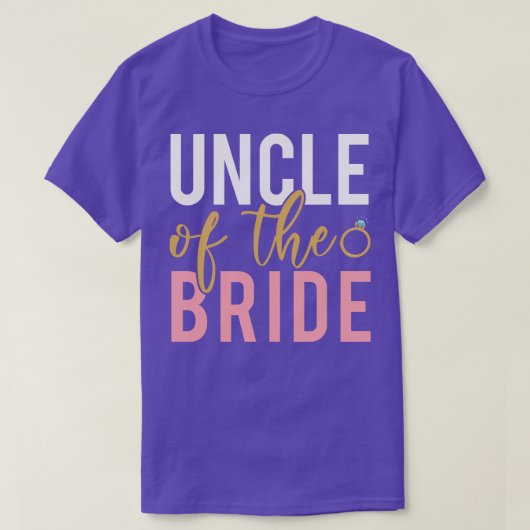 T-shirt Oncle De La Mariée (Design devant)