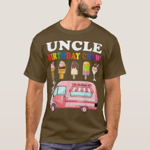 T-shirt Oncle De L'Anniversaire Crew Cream Camion Annivers