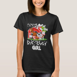 T-shirt Oncle De L'Anniversaire Fille Vache Ferme Animal B
