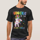 T-shirt Oncle de l'anniversaire Princesse Girl Flossing Un (Devant)