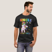T-shirt Oncle de l'anniversaire Princesse Girl Flossing Un (Devant entier)