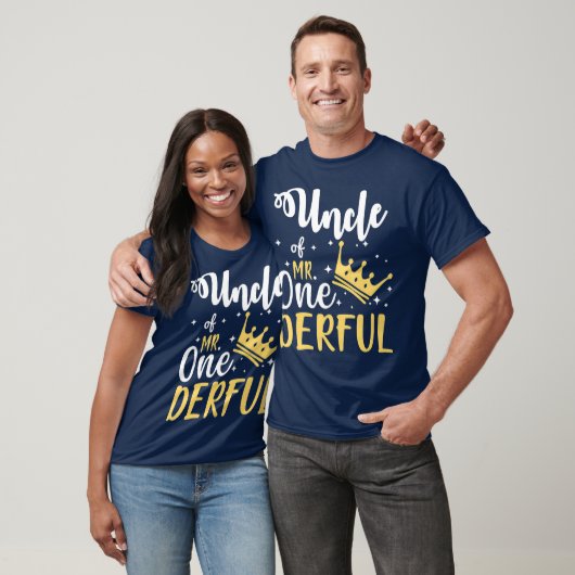 T-shirt Oncle De M. Onederful 1EBirthday OneDerful (Unisexe)
