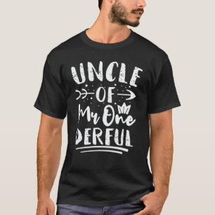 T-shirt Oncle de M. Onederful 1st Birthday Party Correspon