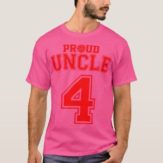 T-shirt Oncle de volley-ball fier numéro 4 R