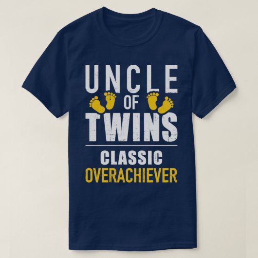 T-shirt Oncle des jumeaux surdoué classique (Design devant)