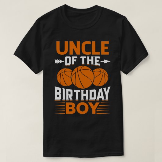 T-shirt ONCLE Du Basket-Ball Pour Enfants (Design devant)