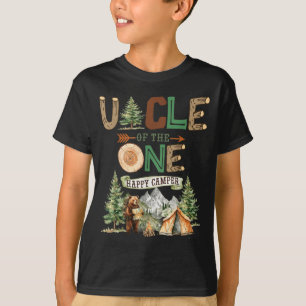 T-shirt Oncle du campeur heureux 1er anniversaire camping