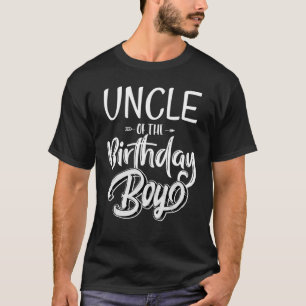 T-shirt Oncle du garçon d'anniversaire Famille Matching Bd