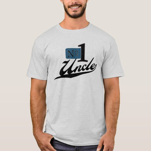 T-shirt Oncle du numéro un (Devant)