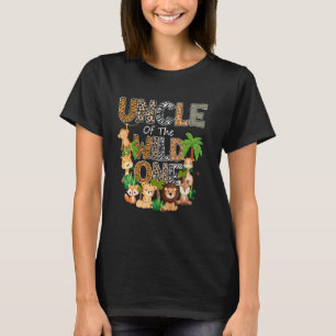T-shirt Oncle du safari jungle Wild One 1er anniversaire P