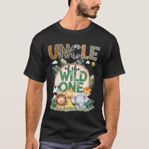 T-shirt Oncle du sauvage Safari Jungle 1er anniversaire P