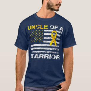 T-shirt Oncle D'Un Guerrier Sensibilisation Au Cancer Chez