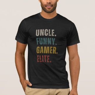T-shirt Oncle Elite de Joueur Drôle