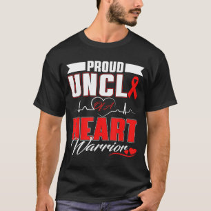 T-shirt Oncle fier d'un guerrier du cœur Maladie cardiaque