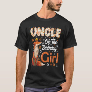 T-shirt Oncle Fox Animal Anniversaire Fille Fox B jour Fam