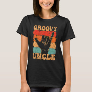 T-shirt Oncle Groovy Années 70 Esthétique Nostalgie Rétro