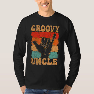 T-shirt Oncle Groovy Esthétique Nostalgie Années 70 Rétro