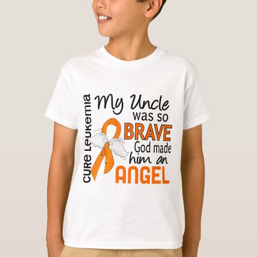 T-shirt Oncle Leukemia de l'ange 2 (Devant)